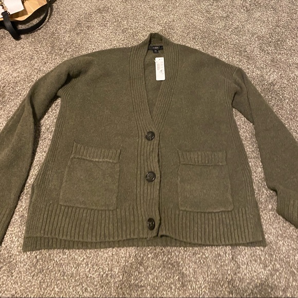Nwt Jcrew Cropped Cardigan Sweater In 